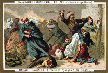 Armenier werden in Ak-Hissar die Kehlen durchgeschnitten, 1895
