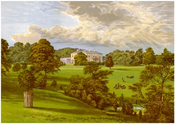 Ashcombe Park, Staffordshire, Heimat der Familie Sneyd, um 1880