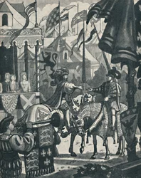 Auf dem Feld des Goldenen Tuchs, ca. 1934