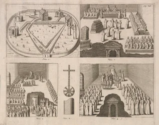 Audienz beim russischen Zaren, Moskau. Veröffentlicht von Jacob Ulfeldt, 1578
