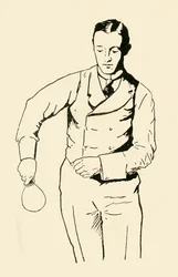Rückhand-Aufschlag von der rechten Seite, 1902