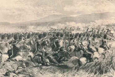 Balaclava, 25. Oktober 1854. Der Angriff der Scots Greys