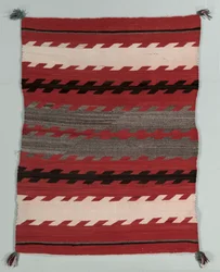 Gestreifter Teppich, um 1890-1900