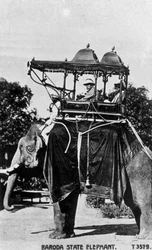Elefant des Staates Baroda, Indien, 20. Jahrhundert