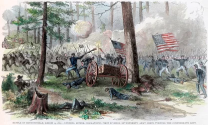 Schlacht von Bentonville, North Carolina, Amerikanischer Bürgerkrieg, 19. März 1865