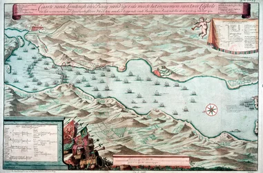 Schlacht von Vigo Bay, Spanien, 12. Oktober 1702