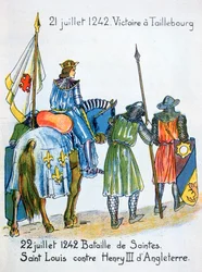 Schlachten von Taillebourg und Saintes, Frankreich, 21. und 22. Juli 1242, 20. Jahrhundert