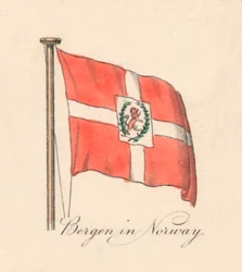 Bergen in Norwegen, 1838