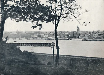 Berwick - Von Spittal, Berwick-Brücke zeigend, 1895