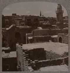 Vogelperspektive von Lydda, ca. 1900