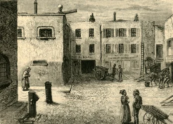 Bleeding Heart Yard, um 1872