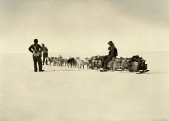 Bluff Depot Party an der Barriere, ca. 1908, 1909