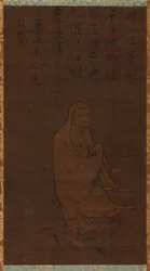 Bodhidharma überquert den Yangzi auf einem Schilfrohr, 15. Jahrhundert