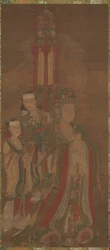 Bodhisattva und Begleiter