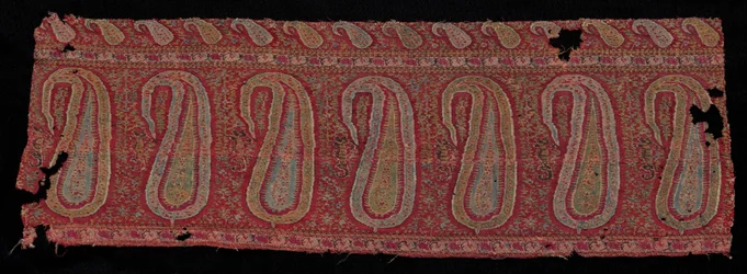 Rand eines Schals, 1800er Jahre
