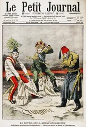Bosnische Krise. Titelblatt der französischen Zeitschrift Le Petit Journal, 18. Oktober 1908