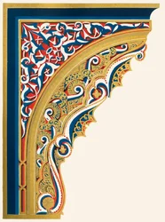 Konsolen, die die Decke des Portikus stützen, Löwenhof, 1907