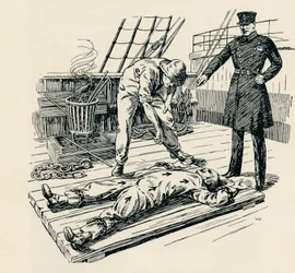 Brandmarkung eines Sträflings, 1829, 1934