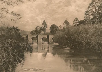 Brücke bei Limplet Stoke am unteren Avon, 1902