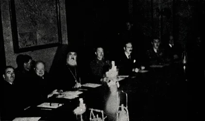 Britische und griechische Minister konferieren in Athen, Weihnachtstag 1944