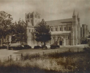 Buckfast Abbey Kirche, Nordansicht, spätes 19. - frühes 20. Jahrhundert