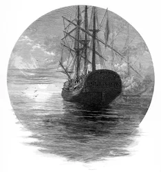 Beerdigung der Überreste von Captain Cook auf See, 1779 1886