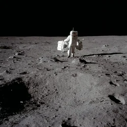 Buzz Aldrin an der Tranquility Base