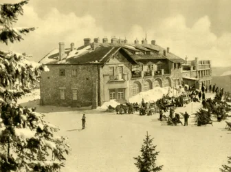 Seilbahnstation, Rax-Gebirge, Niederösterreich, um 1935