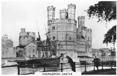Schloss Caernarvon, Caernarfon in Nordwales, 1936