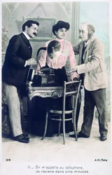 Ruf mich an, ich bin in fünf Minuten zurück, ca. 1900
