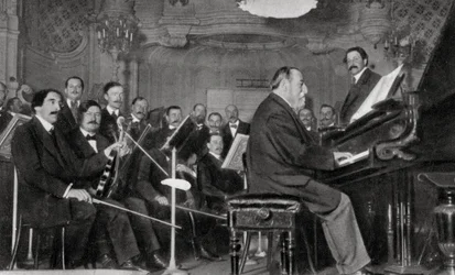 Camille Saint-Saens, französischer Komponist, Musiker und Dirigent, 1910