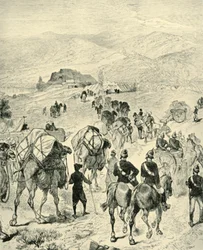 Lager von General Roberts in Thal am Kuram-Fluss, 1901