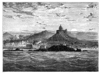 Cape Coast Castle, Goldküste, Westafrika, ca. 1890