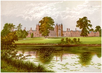 Capesthorne, Cheshire, Heim der Familie Davenport, ca. 1880