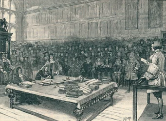 Captain Kidd vor dem Bar des House of Commons, 1700, 1905
