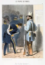Karikatur zur Pariser Kommune, 1870er Jahre