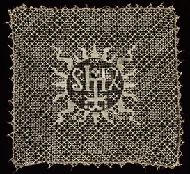 Kelchvelum mit Monogramm Christi, 1500er Jahre