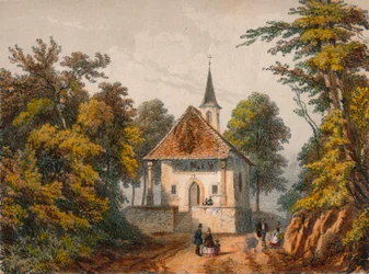 Kapelle von Wilhelm Tell, Küssnacht, Mitte des 19. Jahrhunderts