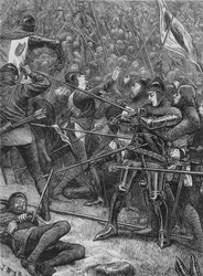 Angriff der Schotten am Halidon Hill, 19. Juli 1333, ca. 1880