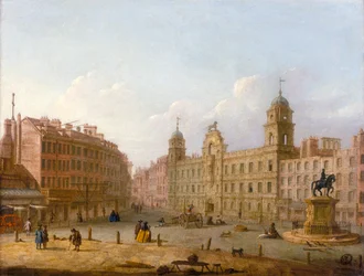 Charing Cross und Northumberland House, spätes 18. Jahrhundert