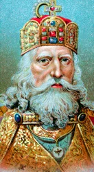 Karl der Große, König der Franken, ca. 1920