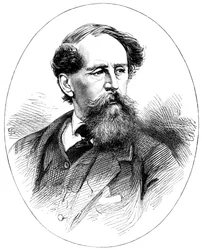 Charles Dickens, englischer Romanautor des 19. Jahrhunderts