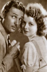 Charles Farrell und Janet Gaynor, amerikanische Schauspieler