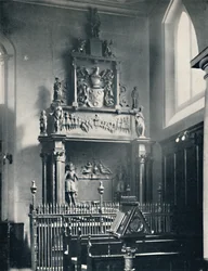 Charterhouse. Thomas Suttons Denkmal in der Kapelle, 1925