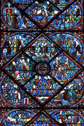 Kathedrale von Chartres: Glasfenster, Chartres, Frankreich