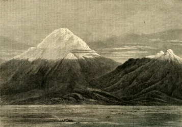 Chimborazo und Carihuairazo, aus der Richtung von Riobamba