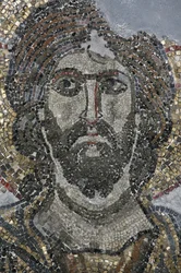 Christus-Mosaik in der Golgatha-Kapelle der Grabeskirche, Jerusalem, Israel
