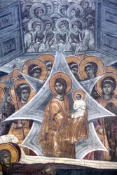 Christus mit der Seele der Jungfrau an den Toren des Himmels, 1321-1322