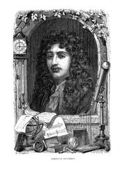 Christiaan Huygens 1629-1695, niederländischer Physiker, Mathematiker und Astronom, um 1870