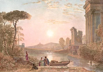 Klassische Landschaft, ca. 1900